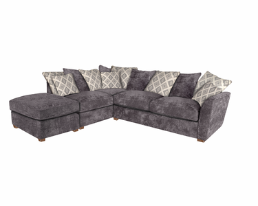 (R2,LFC,FSS) LHF 1 Armed Corner Inc Storage F/Stool - Pillow Back