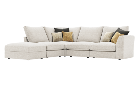 Armless Chaise LHF Inc F/Stool