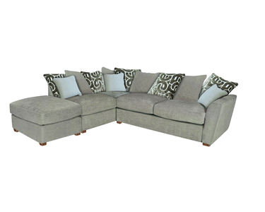 (P,LFC,R2) LHF 1 Armed Corner - Pillow Back Inc F/Stool