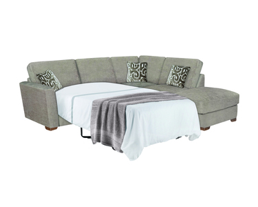 Corner Sofa Bed RHF 1 Armed Inc F/Stool (L2S,RFC,P) - Formal Back