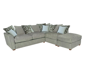 Corner Sofa Bed RHF 1 Armed Inc F/Stool (L2S,RFC,P) - Pillow Back