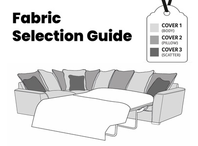 Corner Sofa Bed 1 Corner 2 LHF (R2S,L1,CO) - Pillow Back