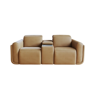 2 Seater Power Recliner With Power Head Tilt & Console