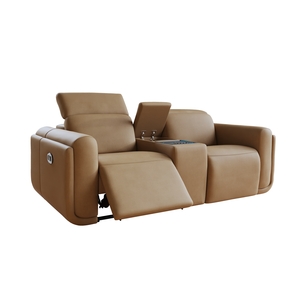 2 Seater Power Recliner With Power Head Tilt & Console