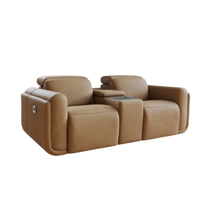 2 Seater Power Recliner With Power Head Tilt & Console