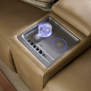 2 Seater Power Recliner With Power Head Tilt & Console