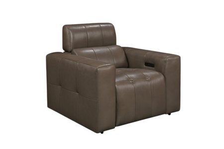 Chair Power Recliner, Telescopic Headrest & USB