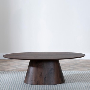 13-06-02 Walnut Oval Coffee Table