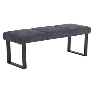 64-01 Grey Fabric Dining Bench