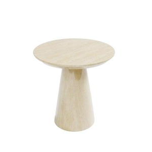 14-12-03 Beige Marble Round Side Table