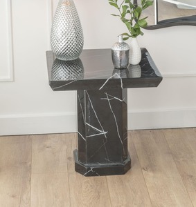 14-04-03 Black Marble Side Table