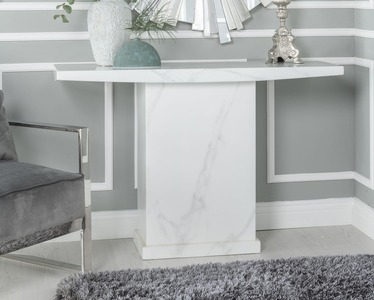 14-05-04 White Marble Console Table