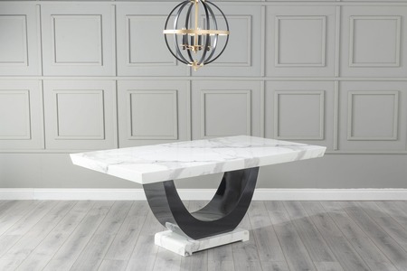 14-07-01-200 White Marble Dining Table - 200