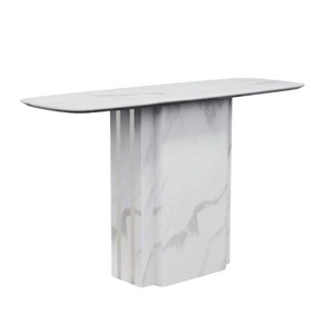 14-16-04 White Marble Console Table