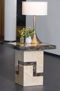 14-08-03 Cream Marble Side Table