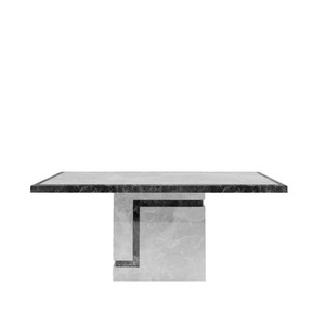 14-15-01-200 Grey Marble Dining Table - 200
