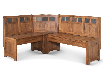 0219RO2-BL Bench/ Long & Corner/ Back