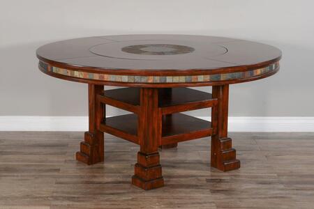 1225DC2 Santa Fe 60"R Table W/ Lazy Susan