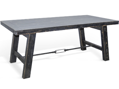 1367BS Black Sand Dining Table W/ Turnbuckle