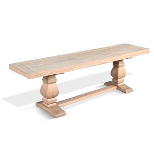 1502WE Gianna Bench, Wood Seat