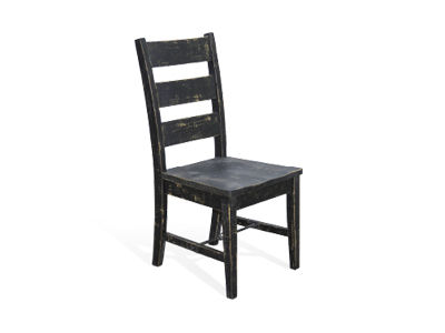 1508BS-T Black Sand Ladderback Chair, Turnbuckle