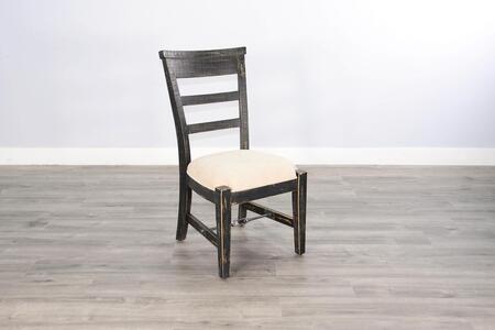 1604BS Black Sand Side Chair, Cushion Seat