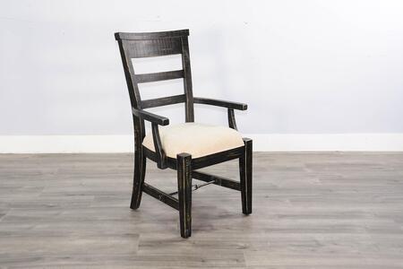 1605BS Black Sand Arm Chair, Cushion Seat