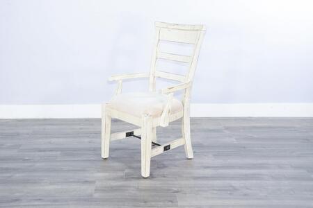 1605WS White Sand Arm Chair, Cushion Seat