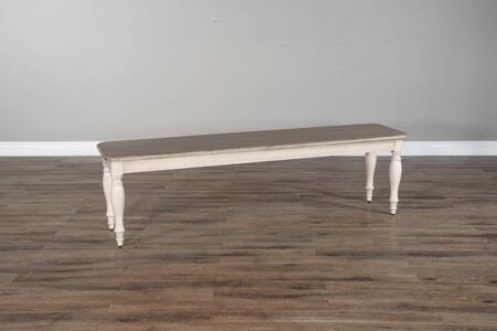 1611WV Bench, Wood Seat