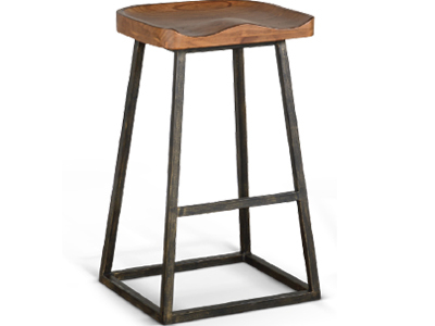 1622RO-30R 30"H Stool, Wood Seat