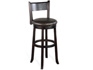 1646BW-B30 30"H Swivel Barstool, Cushion Seat & Back