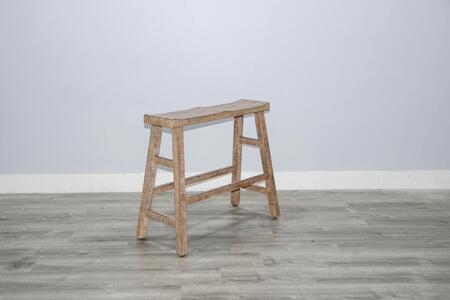 1671BP-30 Beach Pebble 30'H Bench, Wood Seat