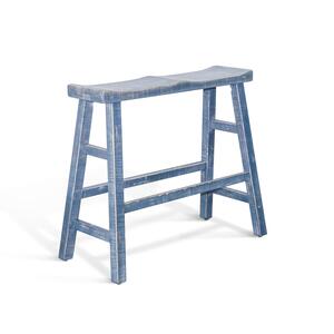 1671OB-30 Ocean Blue 30'H Bench, Wood Seat