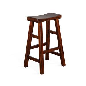 1768DC2-30 30"H Saddle Seat Stool, Wood Seat