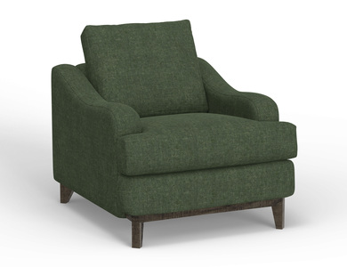 IUP635-ACH-111 Wooden Frame & Base, Armchair "Alfa"