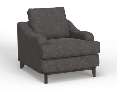 IUP635-ACH-121 Wooden Frame & Base, Armchair "Alfa"