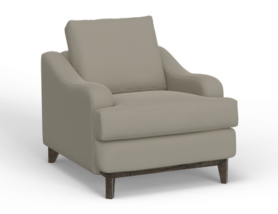 IUP635-ACH-151 Wooden Frame & Base, Armchair "Alfa"