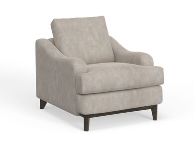 IUP635-ACH-210 Wooden Frame & Base, Armchair "Alfa"