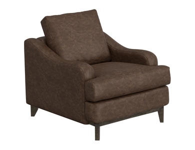 IUP635-ACH-212 Wooden Frame & Base, Armchair "Alfa"