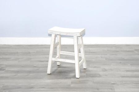 1768WS-24 White Sand 24"H Saddle Seat Stool