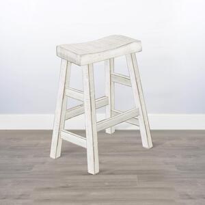 1768WS-30 White Sand 30"H Saddle Seat Stool