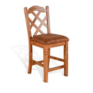 1848RO2 Sedona Double Crossback Barstool, 24H