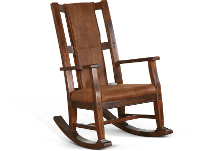 1935DC2 Santa Fe Rocker, Cushion Seat & Back