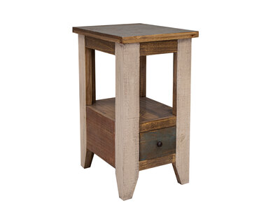 IFD965CST 1 Drawer Chairside Table "Antique"