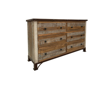 IFD966DSR 6 Drawer Dresser "Antique"