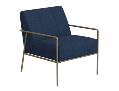 IUP611-ACH-221 Wooden Frame & Metal Base, Armchair "Aragon"