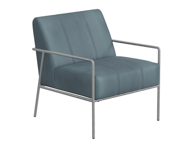 IUP611-ACH-233 Wooden Frame & Metal Base, Armchair "Aragon"