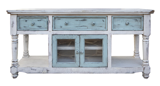 IFD7331STN70WT 3 Drawer 2 Doors 70" TV Stand "Aruba"