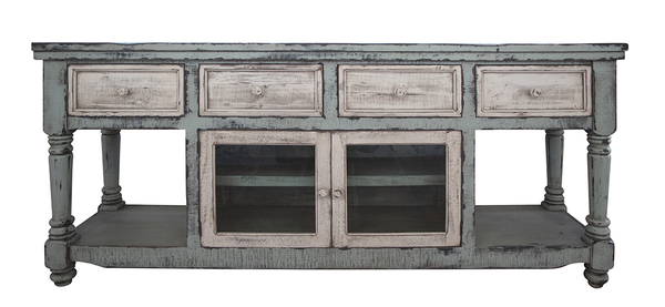 IFD7332STN70BL 4 Drawer 2 Doors 70" TV Stand "Aruba"