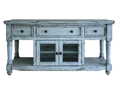 IFD7333STN70BL 3 Drawer 2 Doors 70" TV Stand "Aruba"